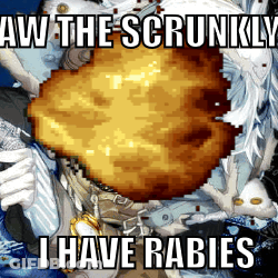 Cartoon Character Aw The Scrunkling I Have Rabies GIF