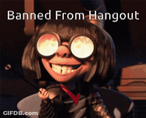 Cartoon Character Banned From Hangout GIF