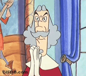Cartoon Character Beard Mustache Making Funny Face GIF