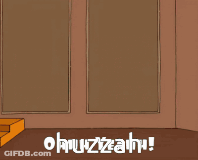 Cartoon Character Behind Ohuzzah GIF