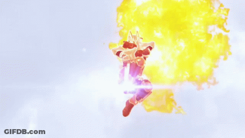 Cartoon Character Being Attacked By Fireball GIF