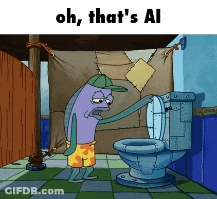 Cartoon Character Beside Toilet Oh That's All GIF