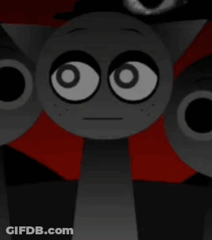 Cartoon Character Big Eyes Red Background GIF