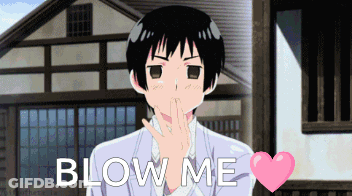 Cartoon Character Blowing Kiss Blow Me GIF