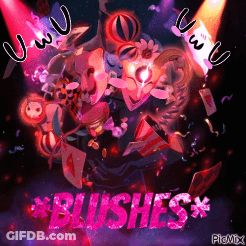 Cartoon Character Blushes GIF