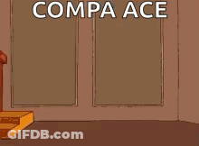 Cartoon Character Breaking Through Wall GIF