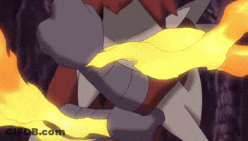 Cartoon Character Breathing Fire GIF