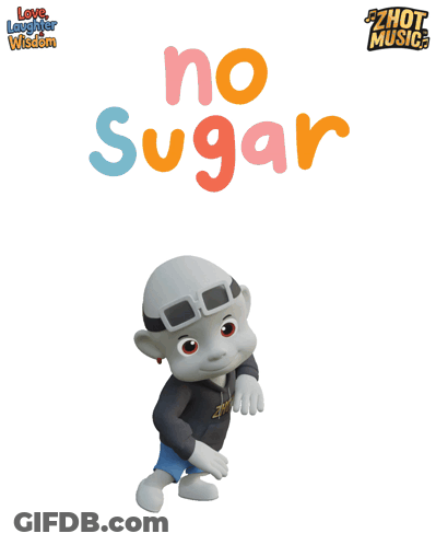 Cartoon Character By No Sugar Sign GIF