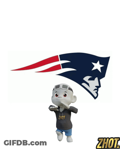 Cartoon Character By Patriots Flag GIF
