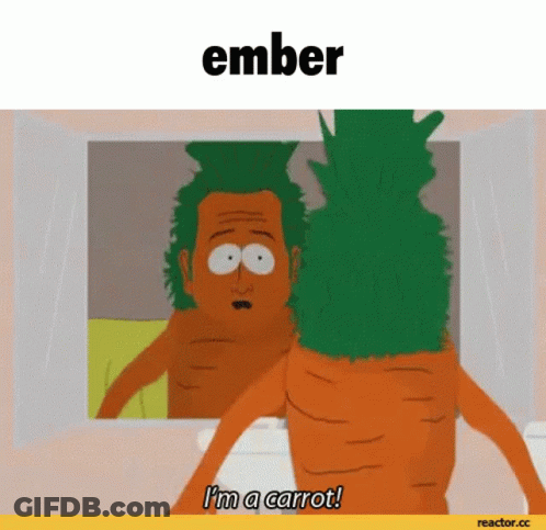 Cartoon Character Carrot Head Says I'm A Carrot GIF