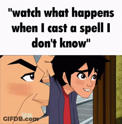 Cartoon Character Casting Spell I Don't Know GIF