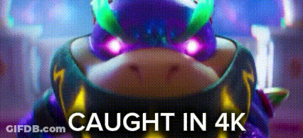 Cartoon Character Caught In 4K GIF