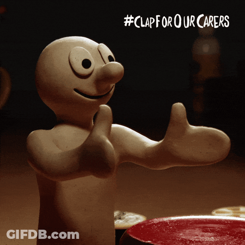 Cartoon Character #Clapforourcareers GIF