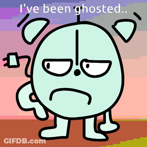 Cartoon Character Close Up On Blue Background GIF