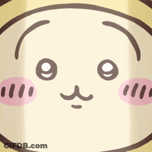 Cartoon Character Close Up Pink Cheeks GIF