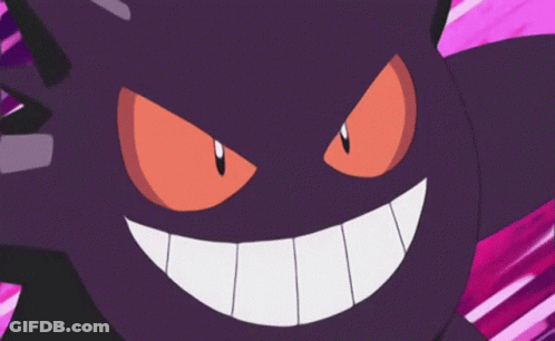 Cartoon Character Close Up Purple Background GIF