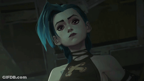 Cartoon Character Close Up With Blue Eye GIF