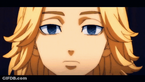 Cartoon Character Close Up With Blue Eyes GIF