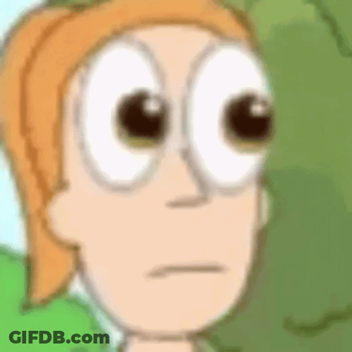 Cartoon Character Close Up With Huge Eyes GIF