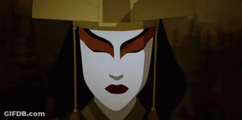 Cartoon Character Close Up With Mask GIF