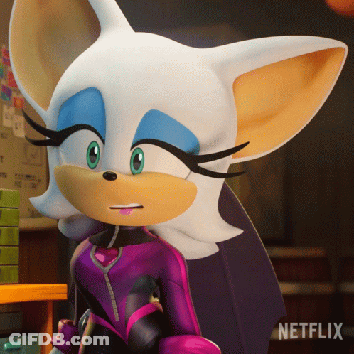Cartoon Character Close Up With Netflix Logo GIF