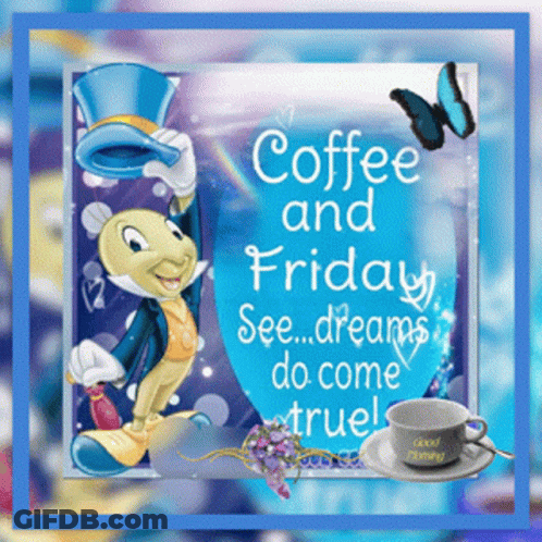 Cartoon Character Coffee Friday GIF
