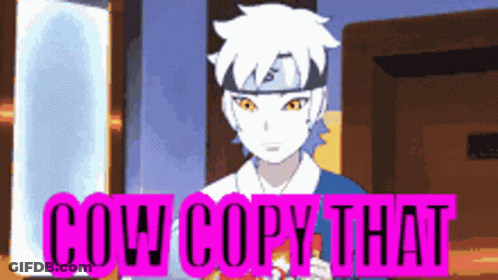 Cartoon Character Cow Copy That GIF