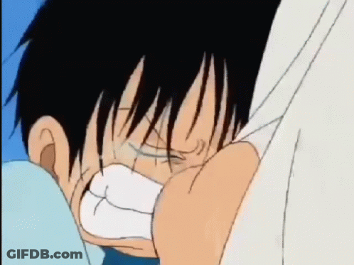 Cartoon Character Crying Holding Paper GIF