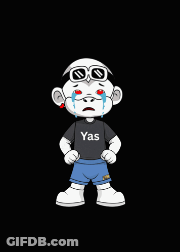 Cartoon Character Crying In Yas Shirt GIF
