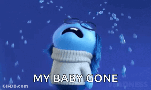 Cartoon Character Crying My Baby Gone GIF