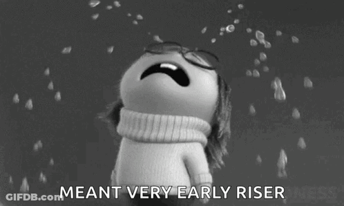 Cartoon Character Crying Saying Very Early Rise GIF