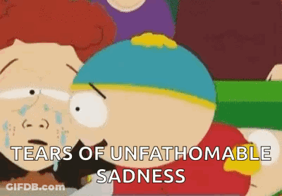 Cartoon Character Crying Unfathomable Sadness GIF