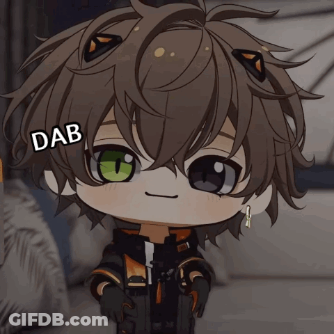 Cartoon Character Dab Head GIF