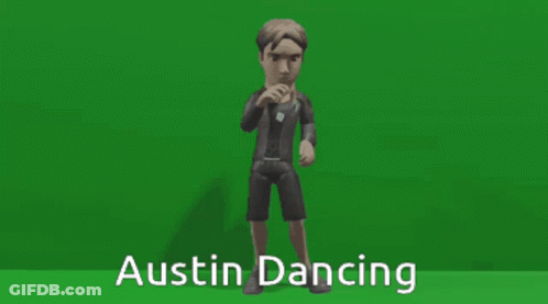 Cartoon Character Dancing Austin GIF