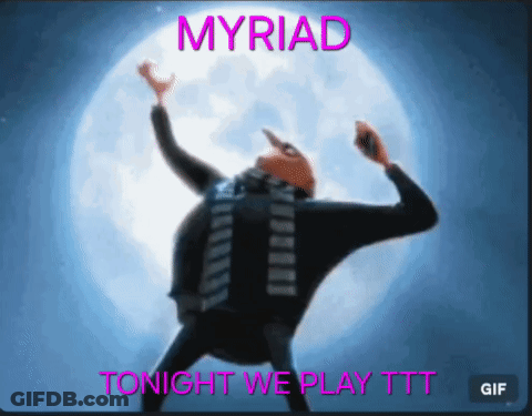 Cartoon Character Dancing Before Moon GIF