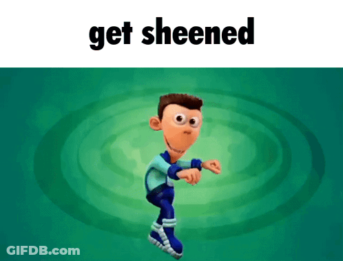 Cartoon Character Dancing Get Sheened GIF