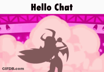 Cartoon Character Dancing Hello Chat GIF