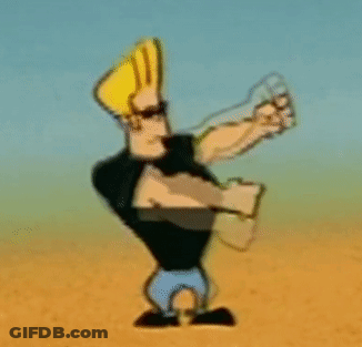 Cartoon Character Dancing In Desert Sunglasses Black Shirt GIF