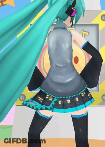Cartoon Character Dancing In Front Of Screen With Letter T GIF