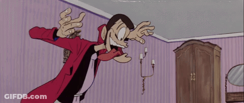 Cartoon Character Dancing In Room GIF