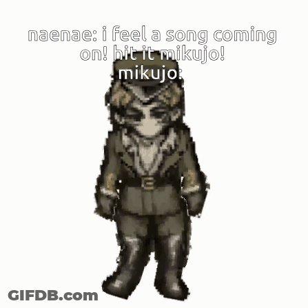 Cartoon Character Dancing Naenae I Feel A Song Coming On Hit It Mikujo GIF