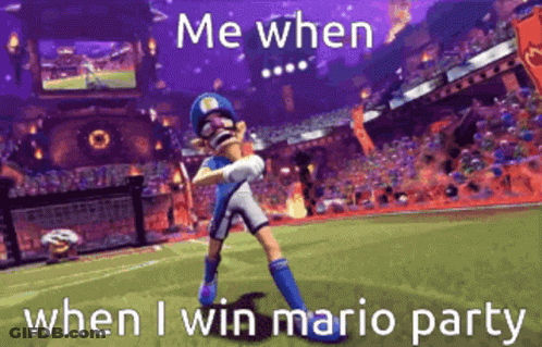 Cartoon Character Dancing On Soccer Field In Front Of Crowd GIF