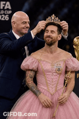 Cartoon Character Dancing On Soccer Field GIF