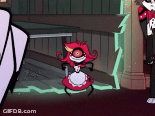 Cartoon Character Dancing With Lightning Bolt GIF