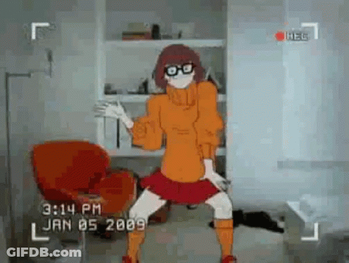 Cartoon Character Dancing With Video Camera GIF