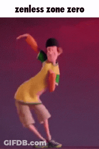 Cartoon Character Dancing Zenless Zone Zero GIF