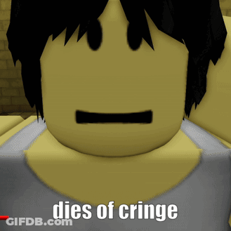 Cartoon Character Dies Of Cringe GIF