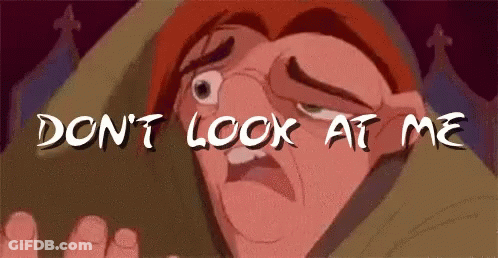 Cartoon Character Do Not Look At Me GIF