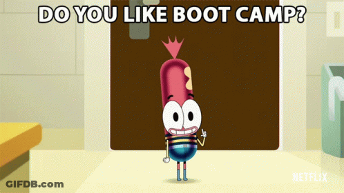 Cartoon Character Do You Like Boot Camp GIF