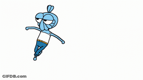 Cartoon Character Doing Handstand GM GIF